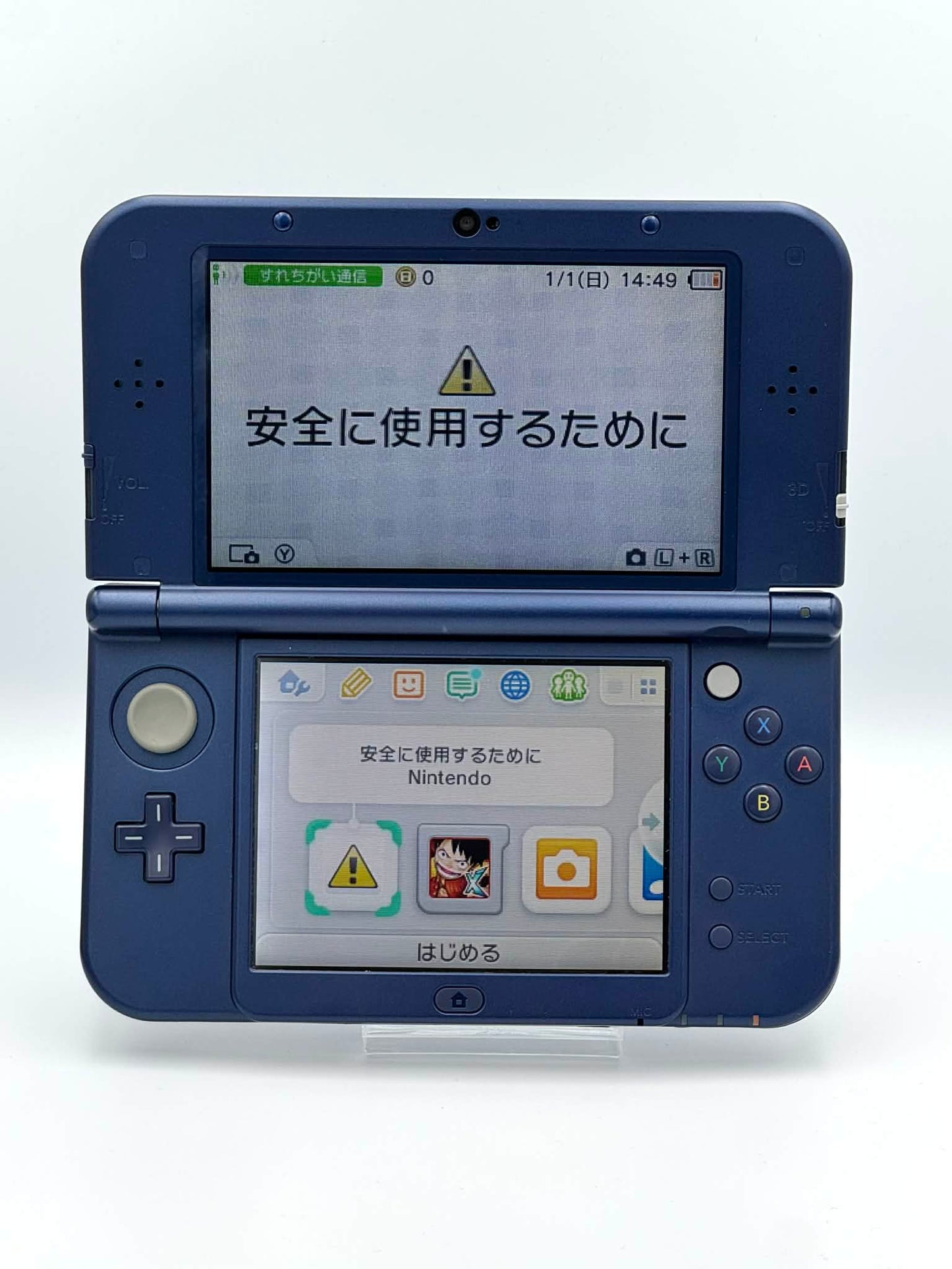 Nouvelle Nintendo 3DS LL – Bleu métallisé (Boîte complète) 