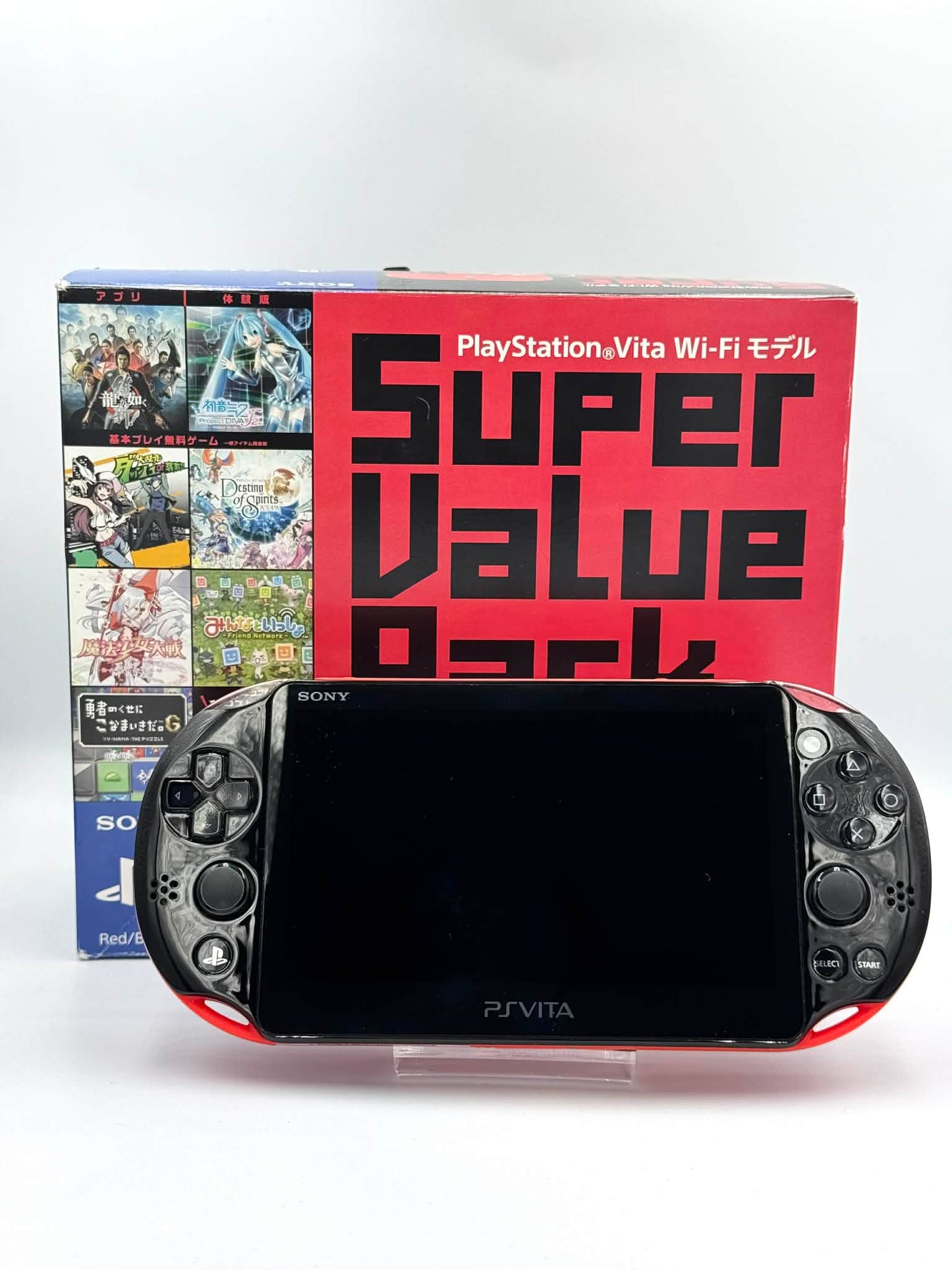 Sony PS Vita 2000 – Pack Rouge et Noir (Complet) 